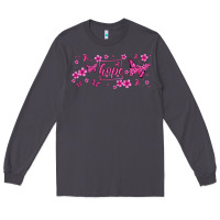 Smoke hope breast cancer butterfly Long Sleeve Tee - Jasminsmagicworld
