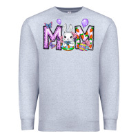 Heather Grey easter day mom Premium Sweatshirt - CowhideDigitalArt