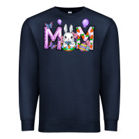 Navy easter day mom Premium Sweatshirt - CowhideDigitalArt