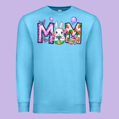 Easter Day Mom Premium Sweatshirt Designed By Cowhidedigitalart