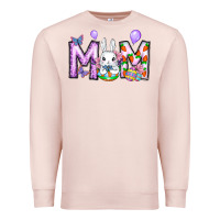 Pale Pink easter day mom Premium Sweatshirt - CowhideDigitalArt
