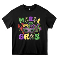 Black mardi gras Heavy Core Tee - MaliasSmallBusiness