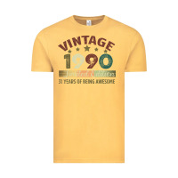 Vintage Mustard Vintage 1990 Limited Edition 31 Years Of Being Awesome Vintage Tee - Bettercallsaul