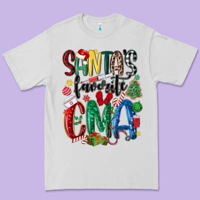 Santas Favorite Cma Nurse Premium Tee Designed By Maliassmallbusiness