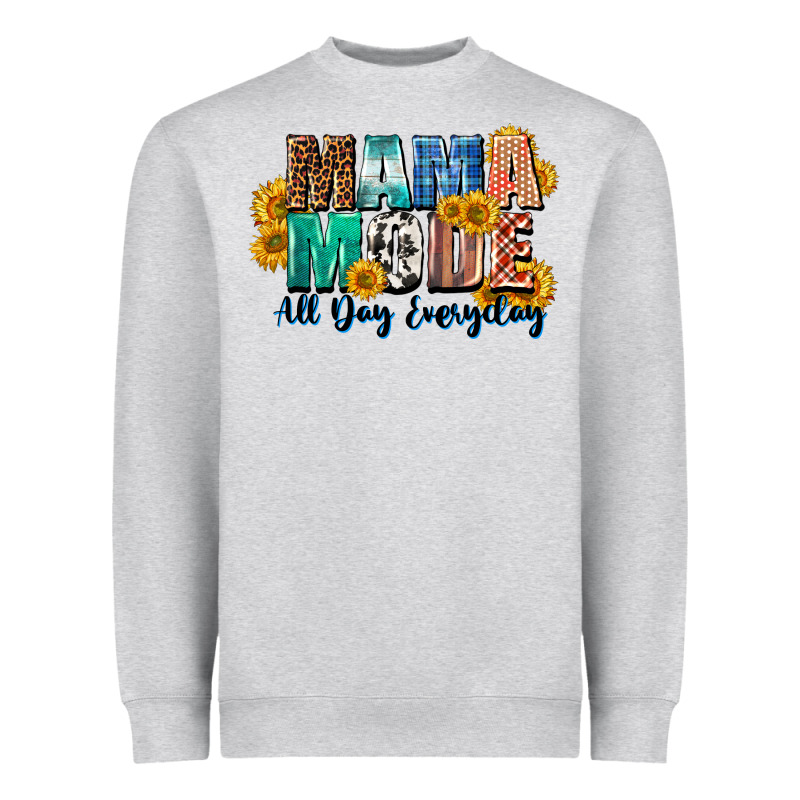 Mama Mode All Day Everyday  Mother's Day Heavyweight Sweatshirt by CowGirlArtShop | Teevron