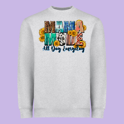Mama Mode All Day Everyday  Mother's Day Heavyweight Sweatshirt Designed By Cowgirlartshop
