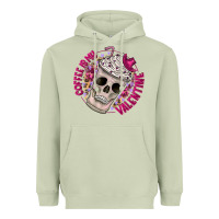 Matcha Coffee is my Valentine Heavyweight Hoodie - CowhideDigitalArt