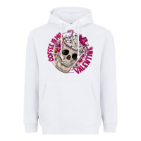 White Coffee is my Valentine Heavyweight Hoodie - CowhideDigitalArt