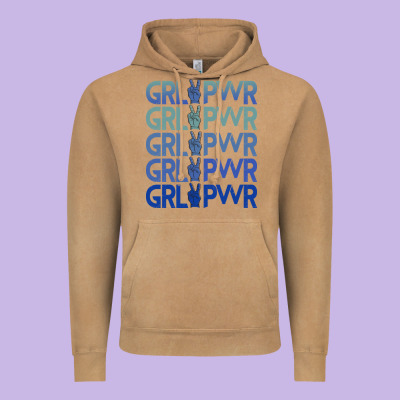 Girl Power Peace Vintage Hoodie Designed By Bettercallsaul