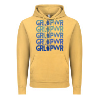 Vintage Mustard Girl Power Peace Vintage Hoodie - Bettercallsaul