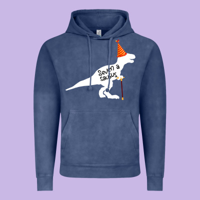 Seven A Saurus Vintage Hoodie Designed By Bettercallsaul