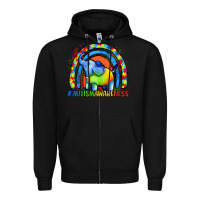 Black Autism Awareness Autism elephant Zipper Hoodie - FaDigitalArtStudio