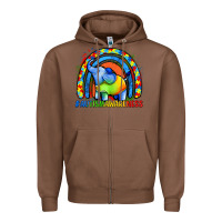 Chestnut Autism Awareness Autism elephant Zipper Hoodie - FaDigitalArtStudio