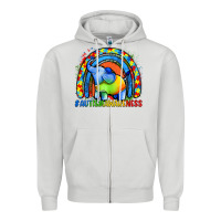 Autism Awareness Autism Elephant Zipper Hoodie | Teevron
