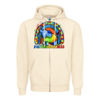 Sandshell Autism Awareness Autism elephant Zipper Hoodie - FaDigitalArtStudio