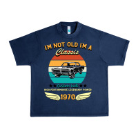 Navy Vintage 50th Birthday I'm Not Old I'm A Classic Born In 1970 Urban Heavy Tee - Bettercallsaul