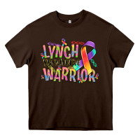 Chocolate Brown lynch syndrome warrior Heavy Core Tee - NancyCooperArtShop