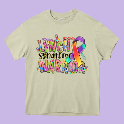 Lynch Syndrome Warrior Heavy Core Tee Designed By Nancycooperartshop