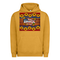 Pigment Peanut Butter usa map Urban Hoodie - Artiststas