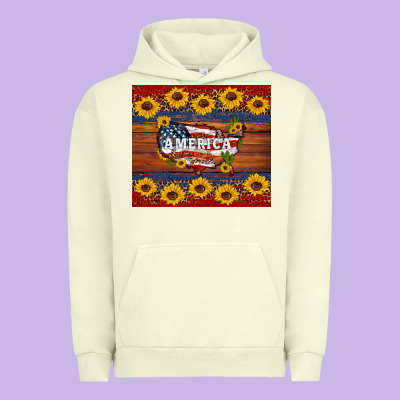 Usa Map Urban Hoodie Designed By Artiststas