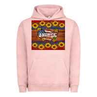 Pigment Salmon usa map Urban Hoodie - Artiststas