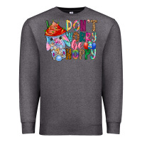 Charcoal Heather DON T WORRY Be hoppy Easter Premium Sweatshirt - CowhideDigitalArt