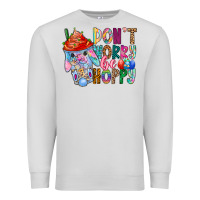 Dove Grey DON T WORRY Be hoppy Easter Premium Sweatshirt - CowhideDigitalArt