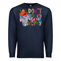 Navy DON T WORRY Be hoppy Easter Premium Sweatshirt - CowhideDigitalArt