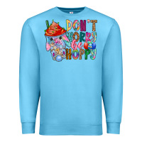 Ocean Blue DON T WORRY Be hoppy Easter Premium Sweatshirt - CowhideDigitalArt
