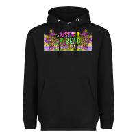 Black Just Bead Heavyweight Hoodie - CowhideDigitalArt