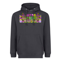 Smoke Just Bead Heavyweight Hoodie - CowhideDigitalArt