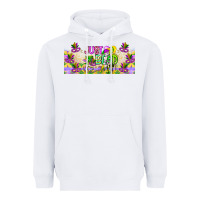 White Just Bead Heavyweight Hoodie - CowhideDigitalArt