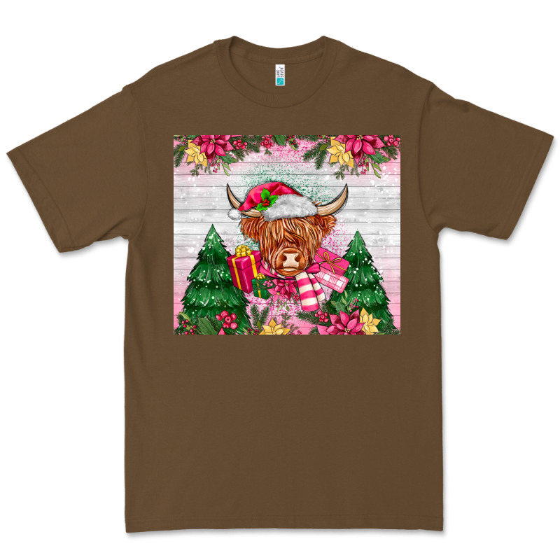 Pink Christmas Cow Premium Tee by MaliasSmallBusiness | Teevron