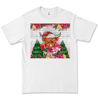 White pink christmas cow Premium Tee - MaliasSmallBusiness