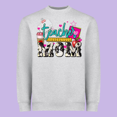 Teacher Mom Mother's Day Heavyweight Sweatshirt Designed By Howdyjamesfarm