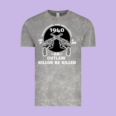 Guns - When Guns Are Outlawed I'll Be Outlaw Vintage Tee Designed By Bettercallsaul