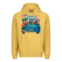 Antique Gold Customize USA truck Premium Hoodie - FaDigitalArtStudio
