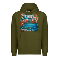 Army Green Customize USA truck Premium Hoodie - FaDigitalArtStudio