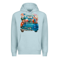 Blue Mist Customize USA truck Premium Hoodie - FaDigitalArtStudio
