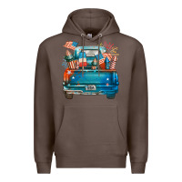 Coffee Customize USA truck Premium Hoodie - FaDigitalArtStudio