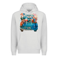 Dove Grey Customize USA truck Premium Hoodie - FaDigitalArtStudio