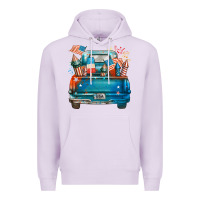 Lilac Customize USA truck Premium Hoodie - FaDigitalArtStudio