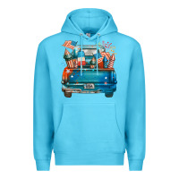 Ocean Blue Customize USA truck Premium Hoodie - FaDigitalArtStudio