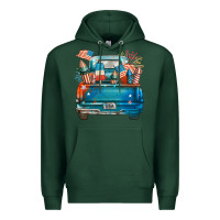 Sports Green Customize USA truck Premium Hoodie - FaDigitalArtStudio