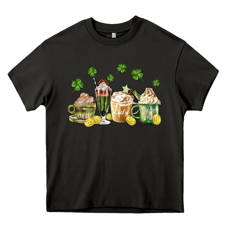 Patricks Day Coffee Heavy Core Tee by MaliasSmallBusiness | Teevron