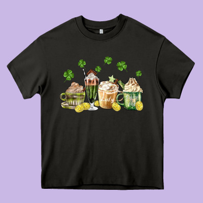Patricks Day Coffee Heavy Core Tee Designed By Maliassmallbusiness