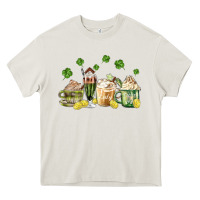 Cream patricks day coffee Heavy Core Tee - MaliasSmallBusiness