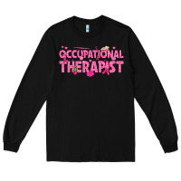 Black breast cancer occupational therapist Long Sleeve Tee - texasbilliewilder