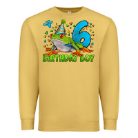 Birthday Boy Frog Age 6 Premium Sweatshirt | Teevron
