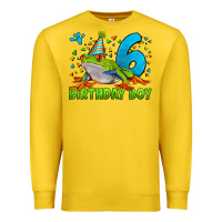 Lemon birthday boy frog age 6 Premium Sweatshirt - LillyAllenDesigns
